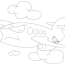 color an airplane kids coloring pages