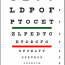 snellen chart red and green bar visual
