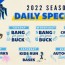 dock spiders daily specials return