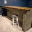 man cave wood pallet bar step by step