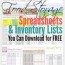food storage inventory spreadsheets you
