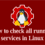check all running services in linux