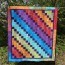 batik rainbow quilt kit