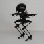 bipedal walking robot with a flying drone