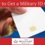 a military id card or veteran id card