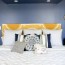 navy and gold guest bedroom ideas