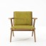 tribute easy chair with leather olive