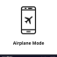airplane mode line icon royalty free