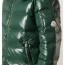 moncler maya lacquered jacket in green