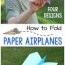 paper airplanes 4 designs