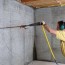 straightening tilting foundation walls