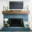 how to paint a brick fireplace the