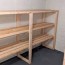 easy basement storage shelving from