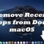 how to hide recent apps from dock in