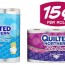 per roll quilted northern bath tissue
