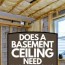 does a basement ceiling need insulation