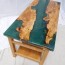 maple green river coffee table sold
