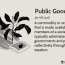 what are public goods definition how
