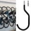 bike storage garage hooks set
