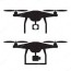 drone icon eps copter symbol front