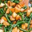 roasted green beans and potatoes