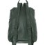 dark green leather backpack standard