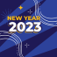 happy new year 2023 number design for