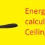 energy usage of ceiling fans