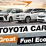 toyota cars with great fuel economy