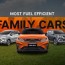 most fuel efficient family cars in the