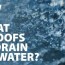 how do flat roofs drain water flat