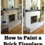 how to paint a brick fireplace sarah joy