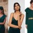 what to wear with a green dress green
