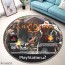 ii playstation 2 disc round rug carpet