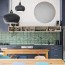 kitchen with green splashback ideas