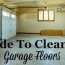 guide to cleaning garage floors