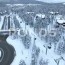 4k aerial drone footage of the ski