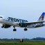 frontier airlines debuts aircraft with