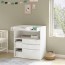 smÅstad changing table white green