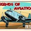 legends of aviation abstract retro