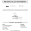 income tax and investments