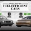 the most fuel efficient cars from 1975