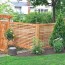 heavy cedar lattice style wood fences