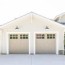 3 car garage with gray doors cottage