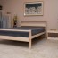 untreated solid wood bed frame