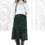 dark green skirt how to wear and