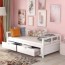 aukfa twin daybed with trundle modern