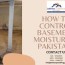 how to control basement moisture in