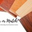 match or mix wood stains that go