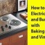 clean electric stove top and burners